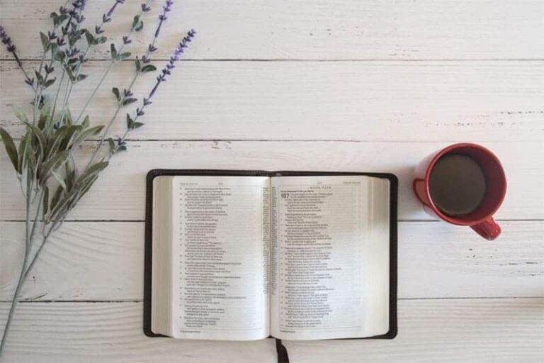 Bible Open With Coffee - Biblical Truths Top Image