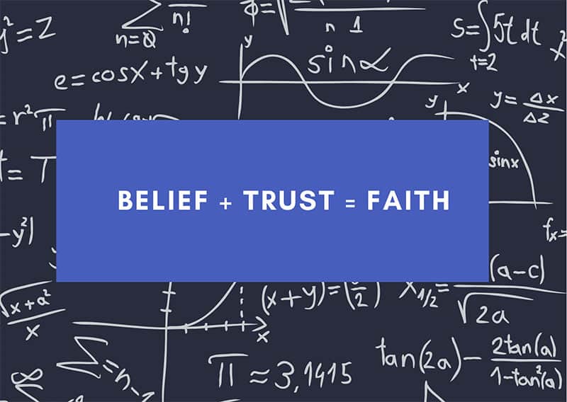 DIFFERENCE BETWEEN FAITH AND TRUST MATH IMAGE