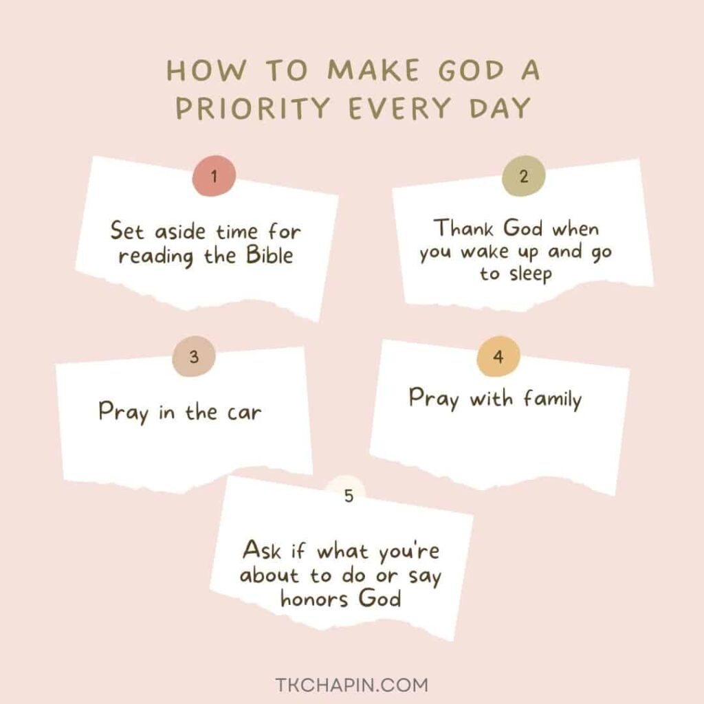 How to make God a priority every day