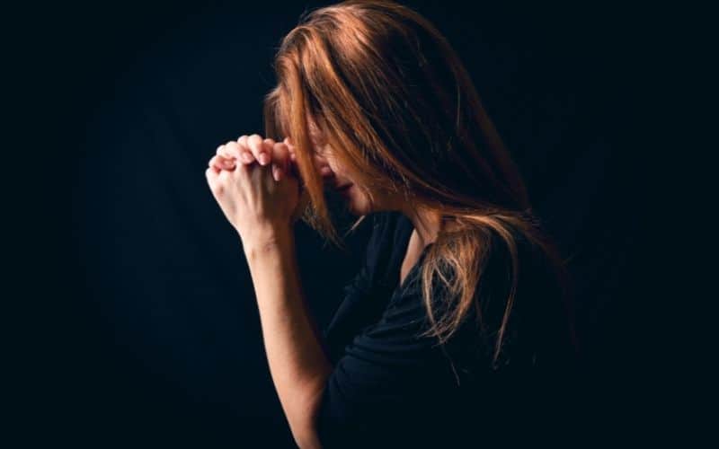 Cry During Prayer - Woman Praying Crying